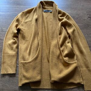 Mustard color cardigan